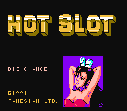 Hot Slots (NES) screenshot: Title screen