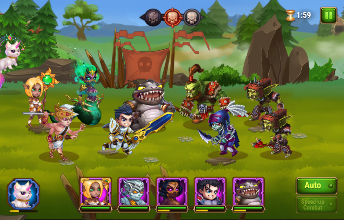 Screenshot of Hero Wars (Browser, 2016) MobyGames