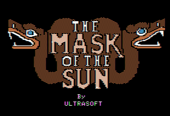 The Mask of the Sun (Apple II) screenshot: Title screen