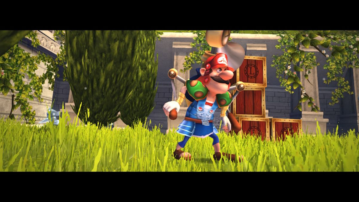 Asterix & Obelix XXL 2 (Nintendo Switch) screenshot: This Roman soldier is wearing a disguise