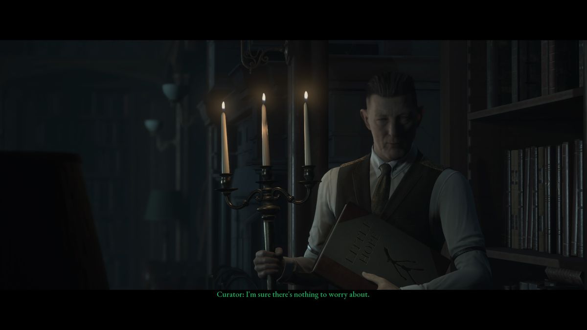 The Dark Pictures Anthology: Little Hope (PlayStation 4) screenshot: Curator is back with another story
