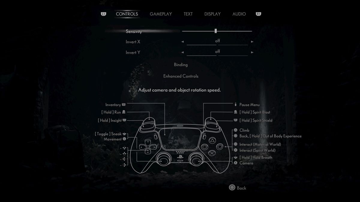 The Medium (PlayStation 5) screenshot: Options