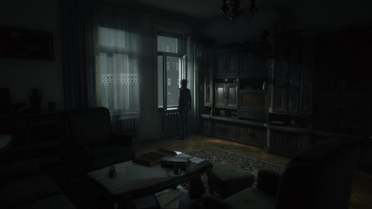 The Medium (PlayStation 5) screenshot: Starting the story in a gloomy apartment