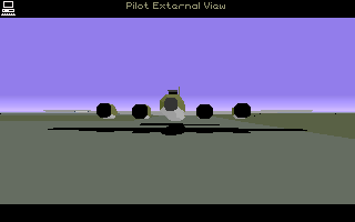 B-17 Flying Fortress (DOS) screenshot: Plane.
