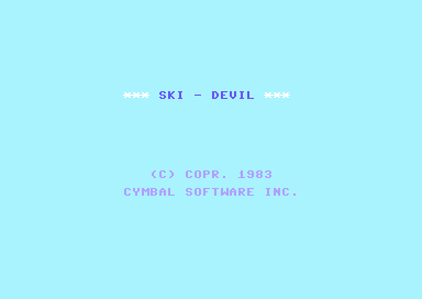 Ski-Devil! (Commodore 64) screenshot: Introduction