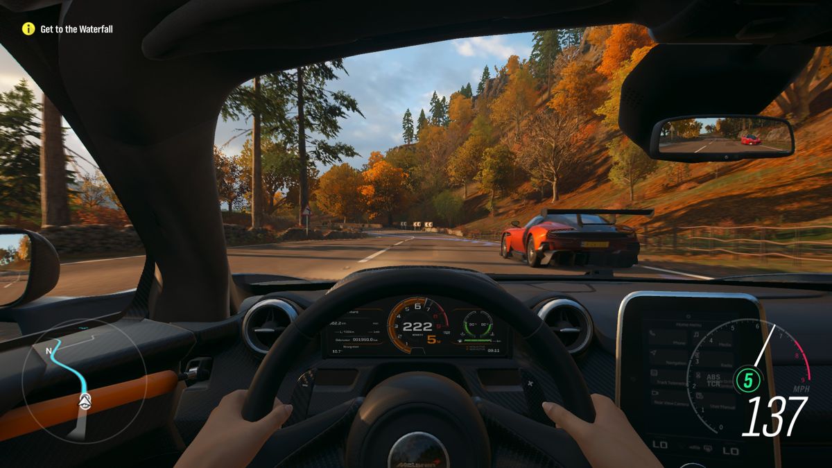Forza Horizon 4 (Windows) screenshot: First-person view