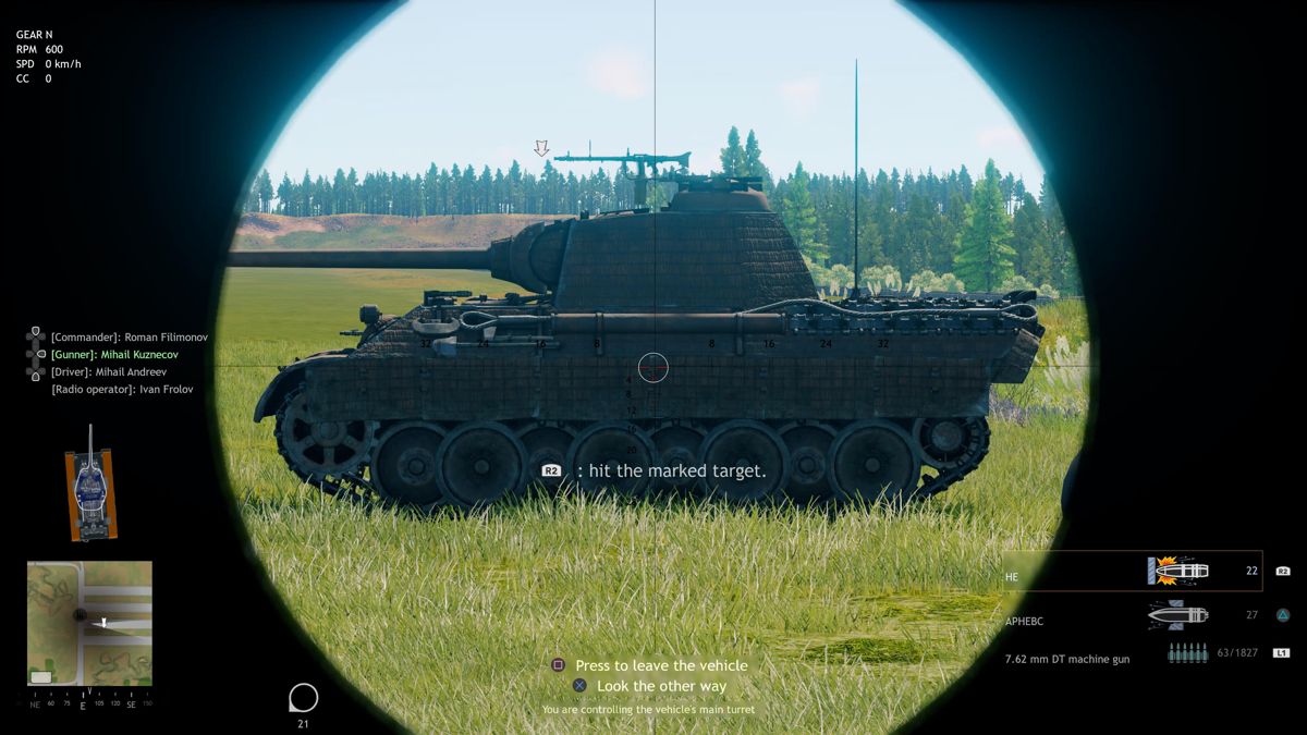 Enlisted (PlayStation 5) screenshot: Tank tutorial