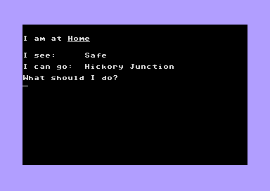 Bounty Hunter (Commodore 64) screenshot: Starting the Adventure