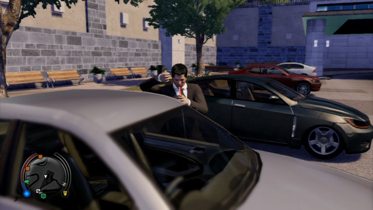 Sleeping Dogs (PlayStation 3) screenshot: Locked cars are just as easy pick for Wei as unlocked ones.
