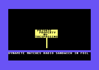 Grave Robbers (Commodore 64) screenshot: My Inventory
