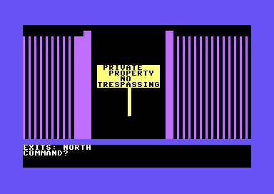 Grave Robbers (Commodore 64) screenshot: Entering the Graveyard