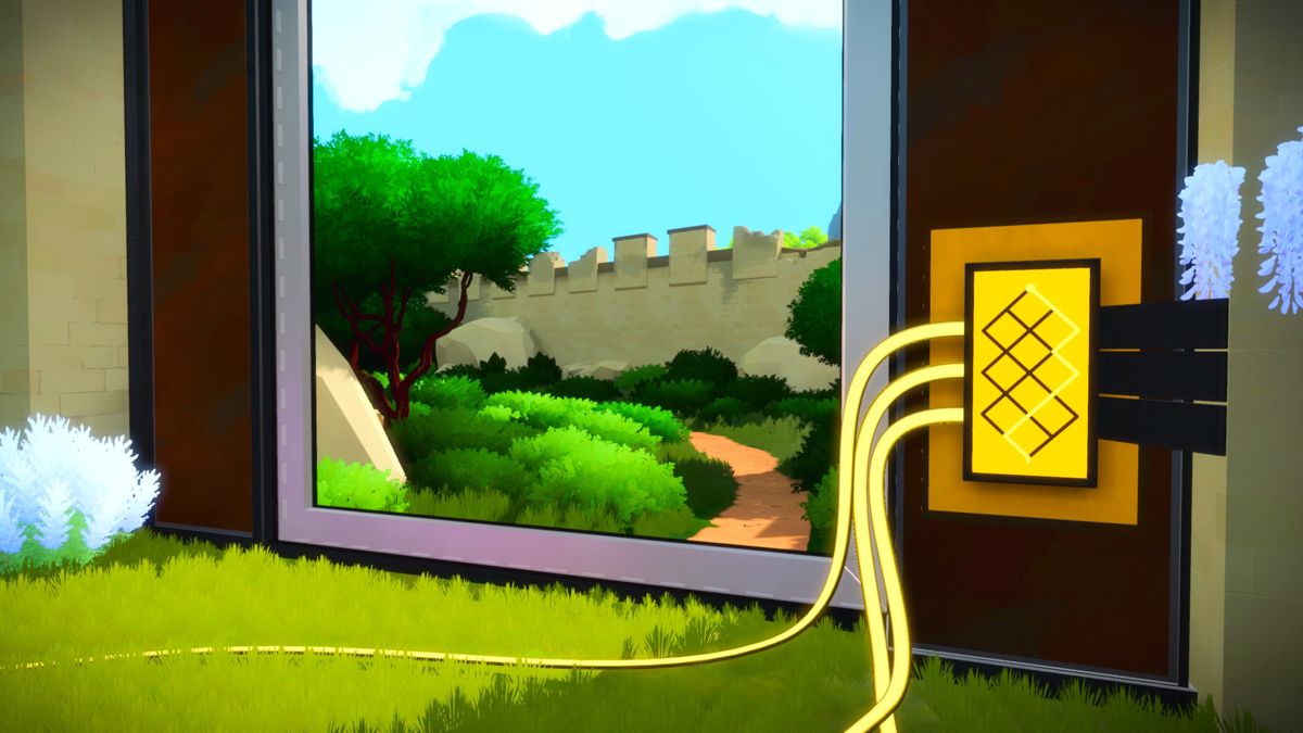 The Witness (PlayStation 4) screenshot: Deactivating the power fence
