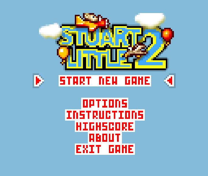 Stuart Little 2: Air Adventure (J2ME) screenshot: Title screen