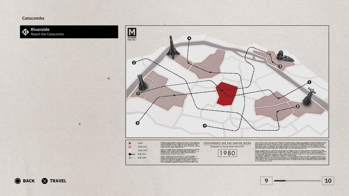 Wolfenstein: Youngblood (PlayStation 4) screenshot: Map of Paris