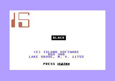 Black (Commodore 64) screenshot: Title Screen