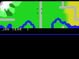 Fortune Builder (ColecoVision) screenshot: Starting a new game.