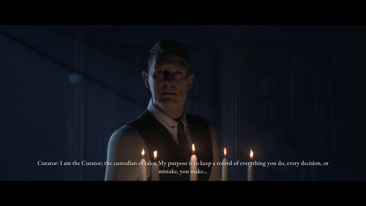 The Dark Pictures Anthology: House of Ashes (PlayStation 5) screenshot: The Curator has been waiting for player's return