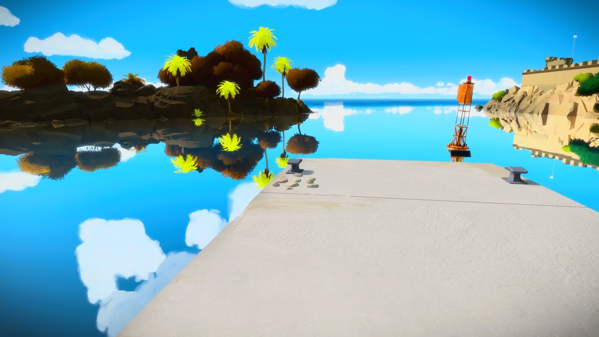The Witness (PlayStation 4) screenshot: At the pier