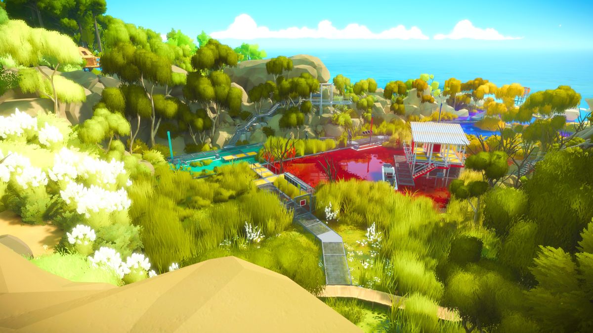 The Witness (PlayStation 4) screenshot: Colorful waters