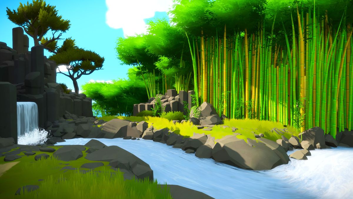 The Witness (PlayStation 4) screenshot: The bamboo forest