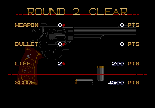 Rolling Thunder 3 (Genesis) screenshot: Round clear screen