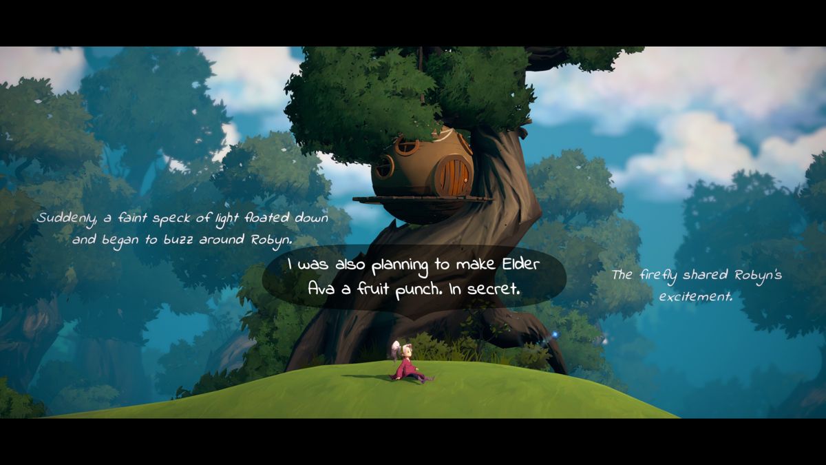 Lost Words: Beyond the Page (Windows) screenshot: I choose the name Robyn from three options and this is the start of her adventures in Estoria.