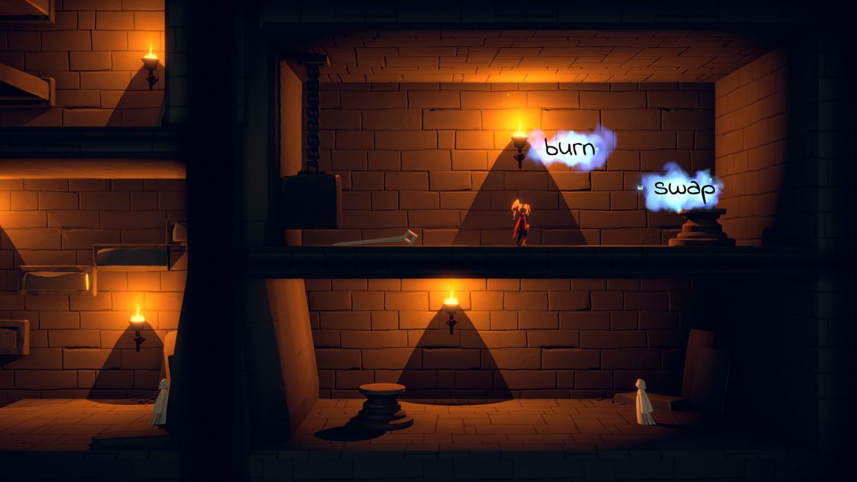 Lost Words: Beyond the Page (Windows) screenshot: Solving a puzzle with different words.