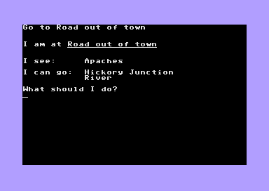 Bounty Hunter (Commodore 64) screenshot: I Meet Apaches