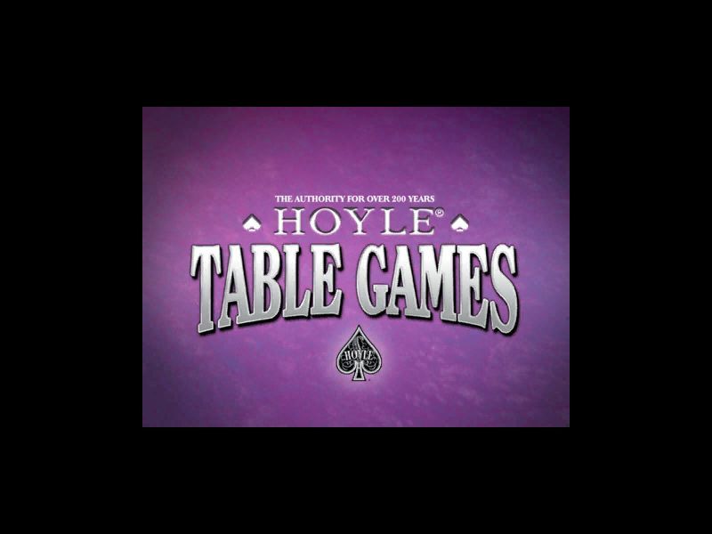 Hoyle Table Games 2004 (Windows) screenshot: The title screen