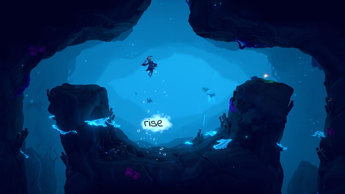 Lost Words: Beyond the Page (Windows) screenshot: An underwater section