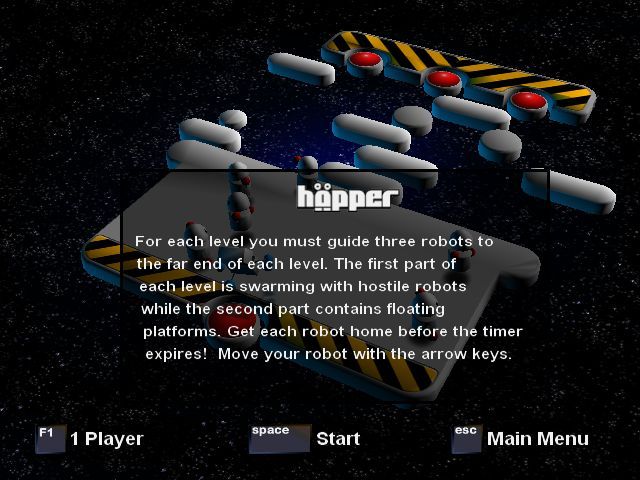 Daily Star: Sci-Fi Saturday - The Entertainment Trilogy (Windows) screenshot: The instructions for Hopper