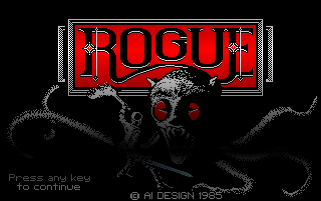 Rogue (PC-98) screenshot: Title screen