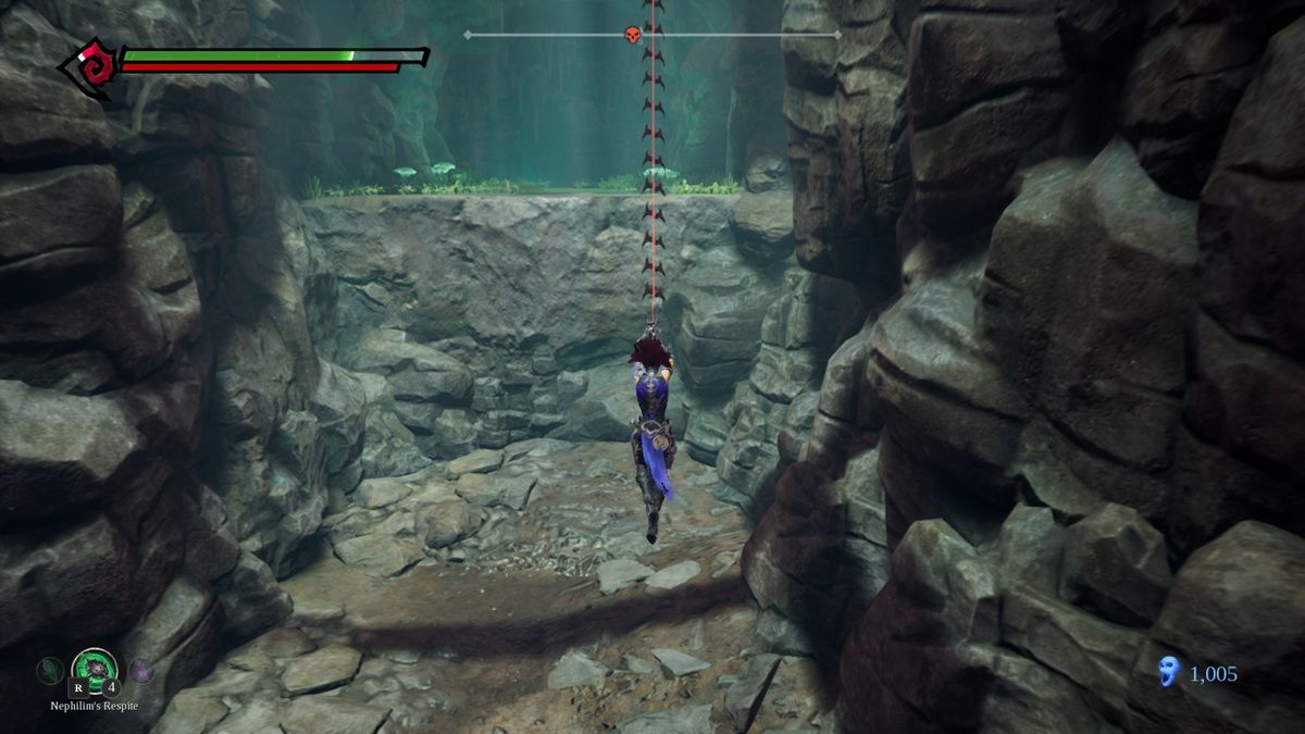 Darksiders III (Windows) screenshot: Swinging
