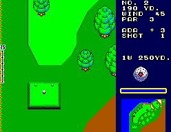 Great Golf (SEGA Master System) screenshot: Second playing field