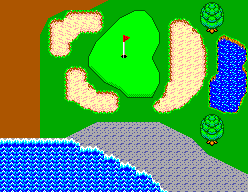 Great Golf (SEGA Master System) screenshot: Third playing field