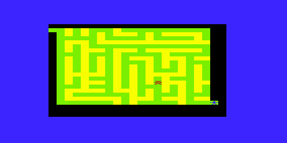 Math Hurdler / Monster Maze (VIC-20) screenshot: Monster Maze: I Reached the Exit