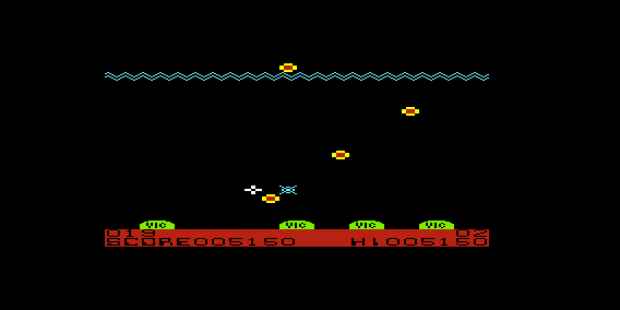 Orbis (VIC-20) screenshot: One of my Bases Are Destroyed