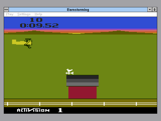 Screenshot of Activision's Atari 2600 Action Pack 2 (Windows 3.x, 1995 ...