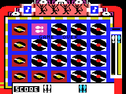 Jukebox (ColecoVision) screenshot: Game over.