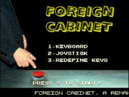 Foreign Cabinet (ZX Spectrum Next) screenshot: Control screen.