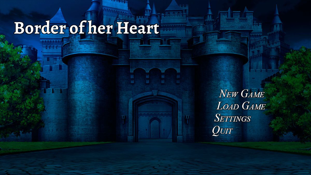 Border of Her Heart (Windows) screenshot: Title screen