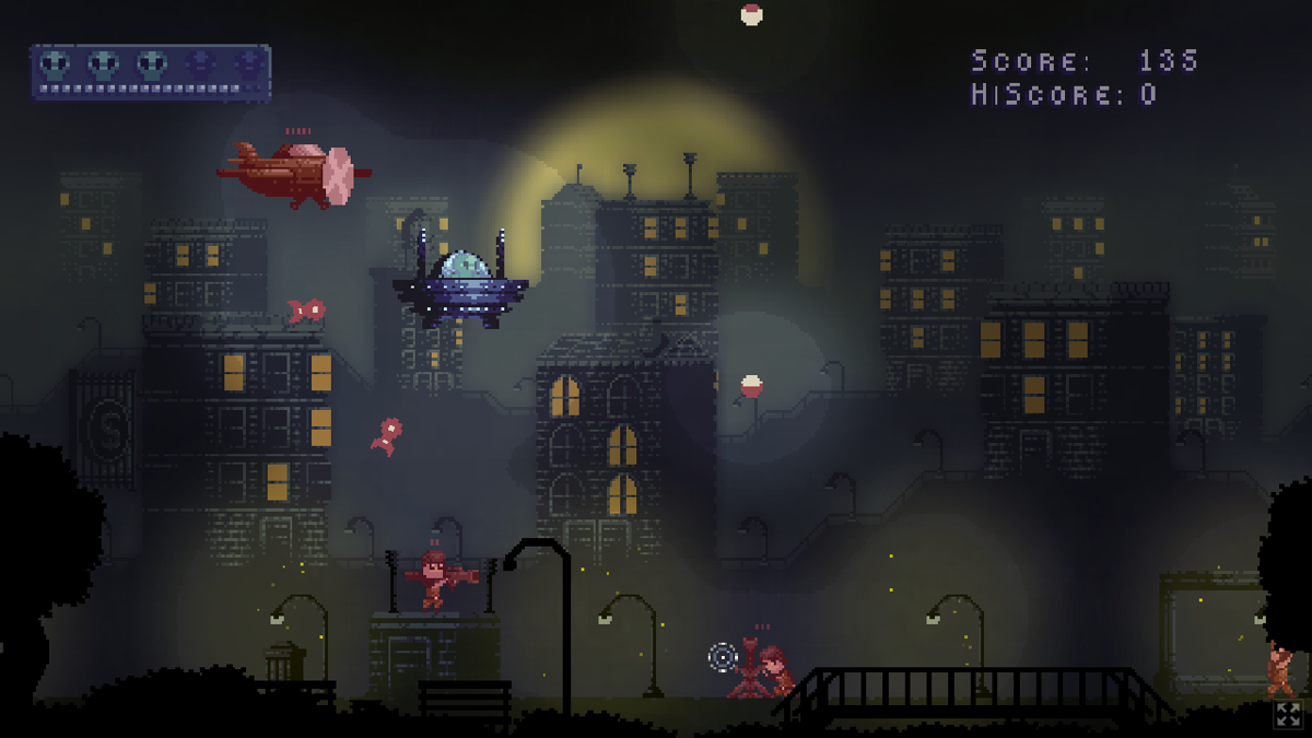 Abduct and Destroy (Browser) screenshot: Dodge fire