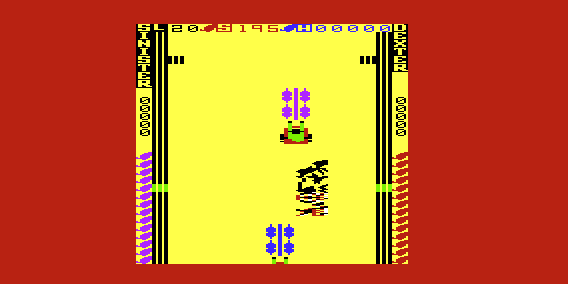 Chariot Race (VIC-20) screenshot: My Chariot is Destroyed