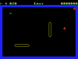 Amazing Snake (ColecoVision) screenshot: Starting level one.