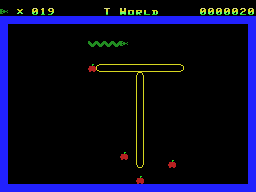 Amazing Snake (ColecoVision) screenshot: Level two doubles the fruit.