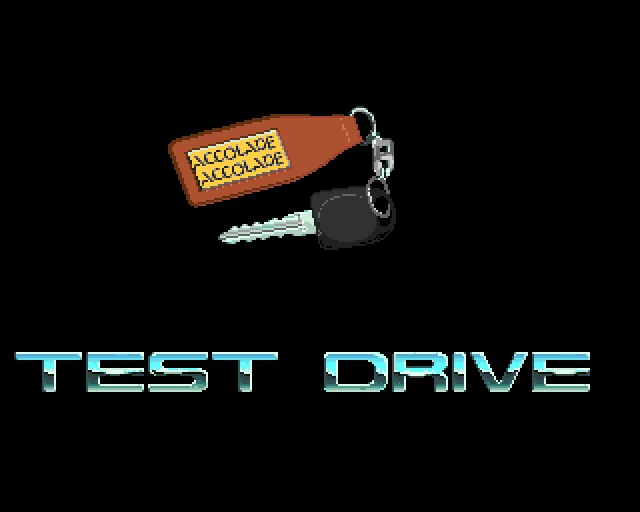 Test Drive (Amiga) screenshot: Title screen