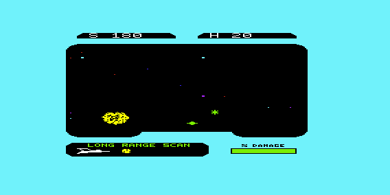 Asteroid Attack (VIC-20) screenshot: Asteroid Close