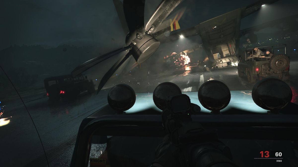 Call of Duty: Black Ops - Cold War (PlayStation 5) screenshot: Chasing a plane