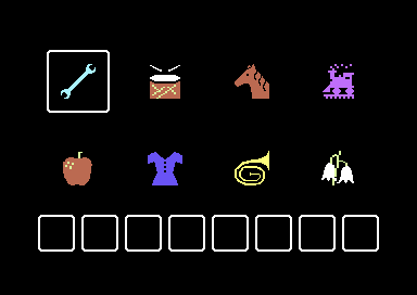 Match Up! (Commodore 64) screenshot: Matching Game