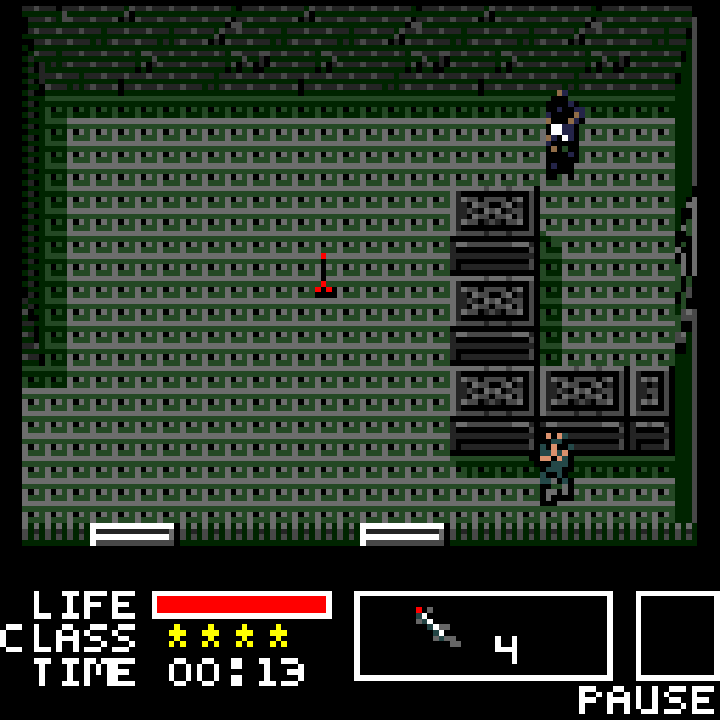 Metal Gear (J2ME) screenshot: Fighting Shotmaker (low end version)